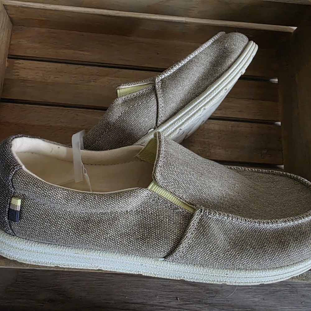 Cat & Jack Slip-On Loafers in Brown and Cream
